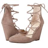 Jessica Simpson Shoes | Jessica Simpson Jacee Warm Taupe Suede Wedges | Color: Tan | Size: 7