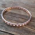 Coach Jewelry | Coach Rose Gold Colored Metal Bangle 8.5 Inches | Color: Gold | Size: Os