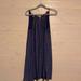 Michael Kors Dresses | Michael Kors Midi Dress - Navy Blue & Gold | Color: Blue/Gold | Size: M