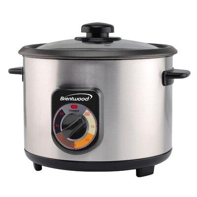 Brentwood 5 Cup Rice Cooker Aluminum/Metal | 8.75 ...