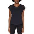 ESPRIT Sports Women's PER Tshirt Edry Yoga Shirt, Black, Large