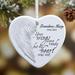 Personalization Mall Your Wings Heart Holiday Shaped Ornament Ceramic/Porcelain in White | 3 H x 3 W x 1 D in | Wayfair 19551-1