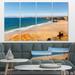 East Urban Home Serene Rocky Bay Portugal - Multipanel Extra Large Seashore Metal Wall Art Metal | 28 W x 1 D in | Wayfair