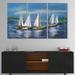 East Urban Home Yachts By Obsky Sea - Multipanel Seascape Metal Wall Art Metal | 28 H x 1 D in | Wayfair C96683C8B93A453AB297995CDB4B1EE2