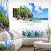 East Urban Home Takamaka Beach In Mahe Island - Multipanel Modern Seascape Extra Large Metal Wall Art Metal | 32 H x 60 W x 1 D in | Wayfair