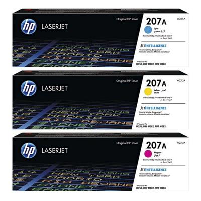 HP 3er-Set Tonerkartuschen »HP 207A« cyan - gelb - magenta blau