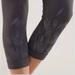 Lululemon Athletica Pants & Jumpsuits | Lululemon | Rare Lululemon Acro Crop Peacock Leggings | Black | Size 8 | | Color: Gray | Size: 8
