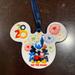 Disney Holiday | Disney Parks Disneyland 2020 Mickey Mouse & Friends Icon Flat Ceramic Ornament | Color: Red/Yellow | Size: Os