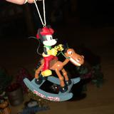 Disney Holiday | Disney Western Mickey Mouse On Rocking Horse Christmas Ornament | Color: Tan | Size: 4x3