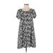 Old Navy Casual Dress - Shift: Black Print Dresses - Women's Size X-Small