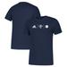 Men's adidas Navy UNC Wilmington Seahawks Team Amplifier Performance T-Shirt