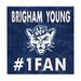 Navy BYU Cougars 10'' x #1 Fan Plaque