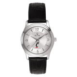 Women's Silver Cincinnati Bearcats Leather Watch