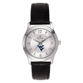 Women's Silver West Virginia Mountaineers Leather Watch