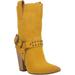 Dingo Dancin Queen - Womens 7 Yellow Boot Medium