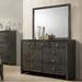 Wildon Home® Mudoch 9 Drawer Dresser w/ Mirror Wood in Brown/Gray | 38 H x 55 W x 16 D in | Wayfair 0D1598F77A714E0C8831A1677CAAA18C