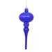 The Holiday Aisle® 8" x 2.75" Shiny Finial Ornament Plastic in Indigo | 2.75 H x 2.75 W x 0.21 D in | Wayfair E6F426023F554912B309192E8FA1D235