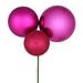 The Holiday Aisle® 18" Ball Ornament Christmas Pick, 2 per Bag Plastic in Pink | 9 H x 9 W x 0.75 D in | Wayfair 1A9A577545394F7385632F6DCAA2D0CB