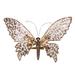 The Holiday Aisle® 7.5" Glitter Butterfly Clip Plastic in Brown | 2 H x 4.5 W x 0.25 D in | Wayfair C9C04C44E7F7421BB5B880E6E57C9F63