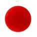 The Holiday Aisle® Flocked Ball Ornament Plastic in Red | 4.33 H x 3.93 W x 0.92 D in | Wayfair 1C9EA3C7A1914519B5B55EBBECCE297B