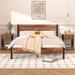 Steelside™ Alicia Steel Platform 3 Piece Bedroom Set Wood/Metal in Brown | Queen | Wayfair 2930740ABBCA4089B9F9A274CEE402BC