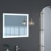 Latitude Run® Beveled Frameless Lighted Bathroom/Vanity Mirror in White | 28 H x 36 W x 1.25 D in | Wayfair 059AFC2C858647E2A07DF2BA43E0A28A