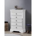 Glory Furniture Verona 5 Drawer 31" W Dresser Wood in White | 48 H x 31 W x 16 D in | Wayfair G6790-CH