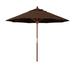 California Umbrella 9' Round Marenti Wood Frame Market Umbrella with Pacifica Fabric, Base Not Included