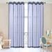 2 Piece Window Sheer Curtains Grommet Panels for Bedroom/Living Room - N/A