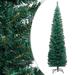 vidaXL Slim Artificial Christmas Tree with Stand Green 7 ft PVC