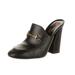 Gucci Shoes | Gucci Julie Princetown Gold Horsebit Black Leather Slip On Chunky Heel Mules | Color: Black/Gold | Size: 38eu