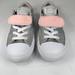 Converse Shoes | Converse All Star Double Tongue Sneakers Junior Size 3 Gray Pink Slip On | Color: Gray/Pink | Size: 3bb