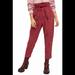 Free People Pants & Jumpsuits | Free People Size 10 Vegan Suede Pant Queen Pomegranate Color Nightfall Nwt | Color: Red | Size: 10