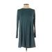 Lush Casual Dress - Mini: Blue Solid Dresses - Women's Size Small