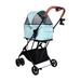 Ibiyaya Travois Tri-fold Pet Travel System in Blue | 24 H x 9.5 W x 16.9 D in | Wayfair FS2011-G