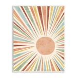 Stupell Industries Children's Bold Summer Sun Warm Tone Abstract Rays Stretched Canvas Wall Art By Ziwei Li Canvas | 15 H x 10 W x 0.5 D in | Wayfair