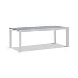 Wade Logan® Ajha Extendable Dining Table Metal in Gray/White/Black | 30 H x 82 W x 39.25 D in | Outdoor Dining | Wayfair