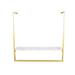 Everly Quinn Dareld Wall Mounted Clothing Display Rack Metal | 11.02 H x 39.37 W x 39.37 D in | Wayfair B6CF0E03CAFC45C2944020FE4F66614A