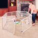 Toddleroo by North States Superyard Indoor-Outdoor Play Yard 6 Panel Plastic in Brown | 26 H x 60 W x 60 D in | Wayfair 8775