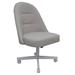 Latitude Run® Side Chair Faux Leather/Upholstered in White/Brown | 37 H x 25 W x 23 D in | Wayfair D930AF25BDB84C1A81A771E582C79576