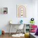 Stupell Industries Children's Rainbow Arch Heart Shapes Warm Desert Tones Stretched Canvas Wall Art By Ziwei Li | 40 H x 30 W x 1.5 D in | Wayfair