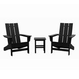 AllModern Ratcliff 3 Piece Seating Group Plastic in Black | Outdoor Furniture | Wayfair 00B1D061F9FA4591A537AC7F7784F7E7