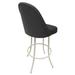 Williston Forge Swivel Metal Counter Bar Stool 26" M-235 - Basin Beige - Coffee Upholstered/Metal in Gray/White | 44 H x 25 W x 23 D in | Wayfair