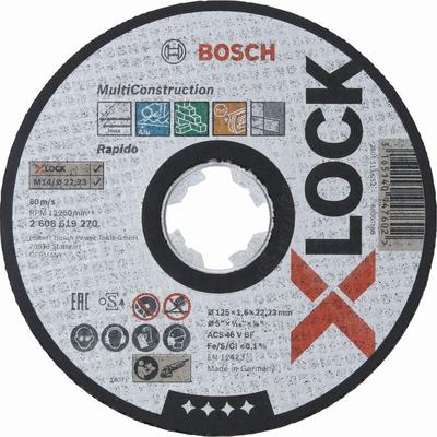 Professional Bosc x-lock Trennsch.125x1,6mm Rap.Multi 2608619270 gerade (2 608 619 270) - Bosch