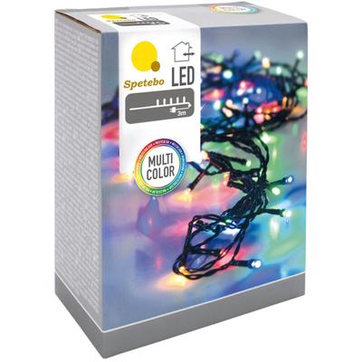 Led Weihnachts Lichterkette bunt - 40 led / 6 m - Deko Beleuchtung für Außen Image