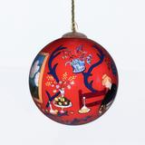 La Pastiche Red Room (Harmony in Red) by Henri Matisse Hand Painted Glass Ornament, 3.5" x 3.5" Collectable