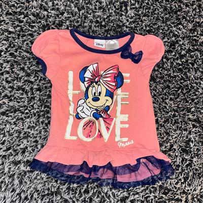 Disney Shirts & Tops | Euc Disney Minnie Mouse Girls Top Size 3t | Color: Pink/Purple | Size: 3tg