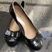 American Eagle Outfitters Shoes | Ae Patent Leather Wedge Heel Shoe | Color: Black | Size: 4.5bb