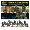 Warlord Games Bolt Action Miniatures German Infantry (Winter) 28mm Miniatures - 30 German Infantry, WW2 Model Kits, Miniature Wargaming by Wargames Delivered - Plastic Model Kits Military