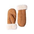 Ladies' Sheepskin Mittens with Seam (Tan)